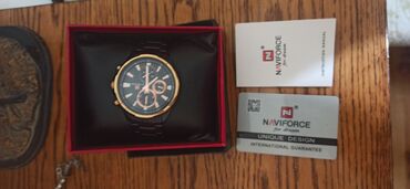 naviforce watch baku: Б/у, Наручные часы, NaviForce, цвет - Черный