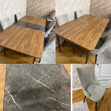 Masa desti. 330azn. 4 stulla. Fabrik istehsali. Yaxsi veziyyetde