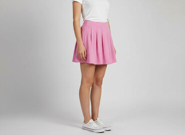 spódnice plisowane różowa midi: Women`s skirt, size S