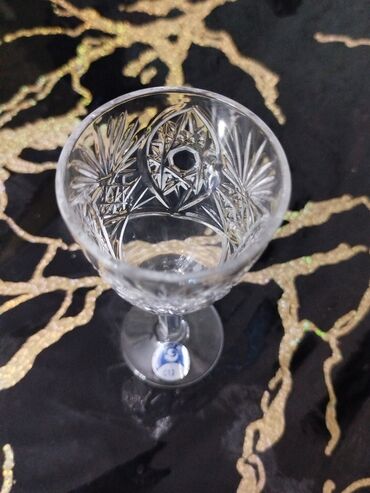 Çay dəstləri və servizlər: Çay dəsti, rəng - Göy, Xrustal, Bohemia, 6 nəfərlik — 7