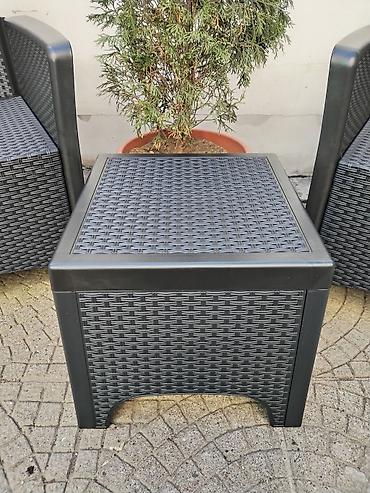 Setovi stolova i stolica: Baštenski set + roštilj na ugalj - Dva prostrana naslonska stolca od — 7