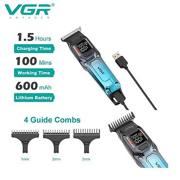 sac ucun moyka: Trimmer VGR 964 - 600mAh / 100 Dəqiqə / 2 Sürət 6500RPM / Cord/Cordles — 6