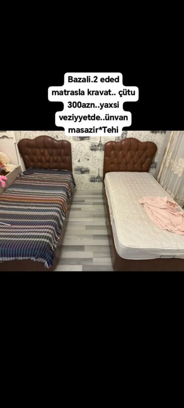 Şitillər: Bazali.2 eded matrasla kravat. çütu 300azn. yaxsi veziyyetde. ünvan