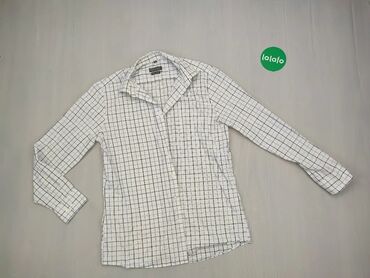 Koszulа, XL (EU 42), wzór - Kratka, kolor - Biały