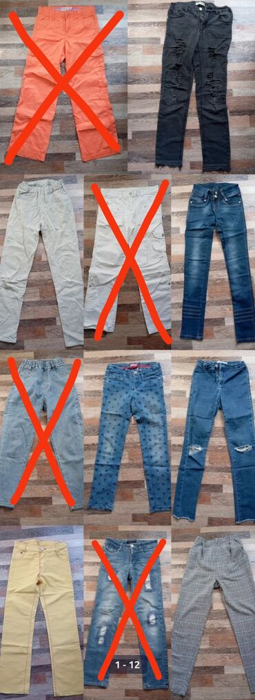 джинсы 26 размер: Джинсы и брюки, цвет - Синий, Б/у