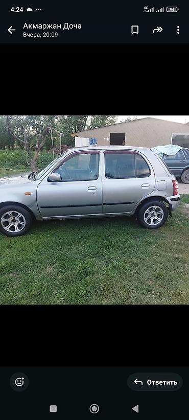 Унаа: Nissan Март: 2001 г., 1 л, Автомат, Бензин — 7