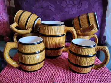 Čaše: Servis krigli za pivo iz 60,70ih. Kravsko Cehoslovacka. Servis — 1