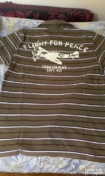 Majice: Zara muška polo majca, L veličina, svetlije braon boje sa belim na lalafo.rs — 7 Majice: Zara muška polo majca, L veličina, svetlije braon boje sa belim — 7