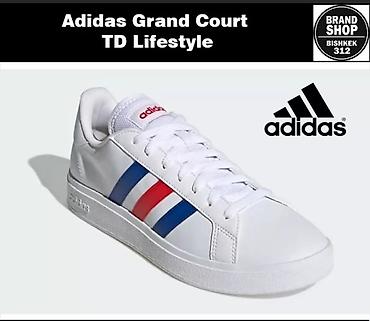 Мырзалардын бут кийими: Эркектердин кроссовкасы, 40.5, Adidas, Жаңы, түсү - Ак, Өзү алып кетүү, Акысыз жеткирүү, Акылуу жеткирүү — 1