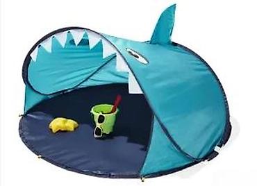 Šatori za decu: LIVARNO Home dečiji pop-up šator za plažu – “ajkula” dizajn - — 9