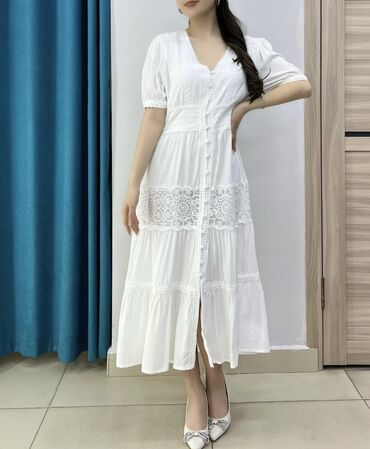 Повседневные платья: Новое белое красивое платье 
Размер стандарт

#белоеплатье
#платье