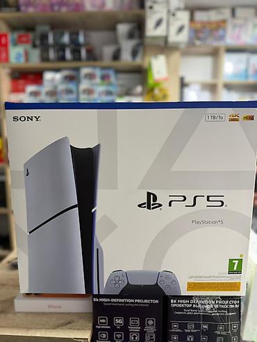 Видеоигры и приставки: Sony PlayStation 5 oyun konsolu - Model: PS5 (PlayStation 5), qutu — 1