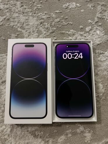 привозные айфон: IPhone 14 Pro Max, Б/у, 256 ГБ, Deep Purple, Коробка, В рассрочку, 87 %