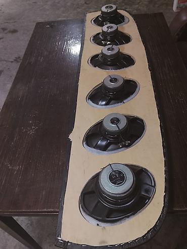 Dinamiklər və sabvuferlər: Avtomobil üçün tam audio paneli - Paneldə 6 ədəd Pioneer oval akustik — 10