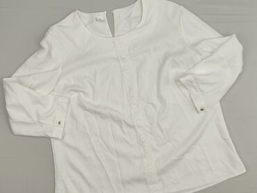 jedwabne bluzki wieczorowe: Women's blouse, size 4XL (EU 48)