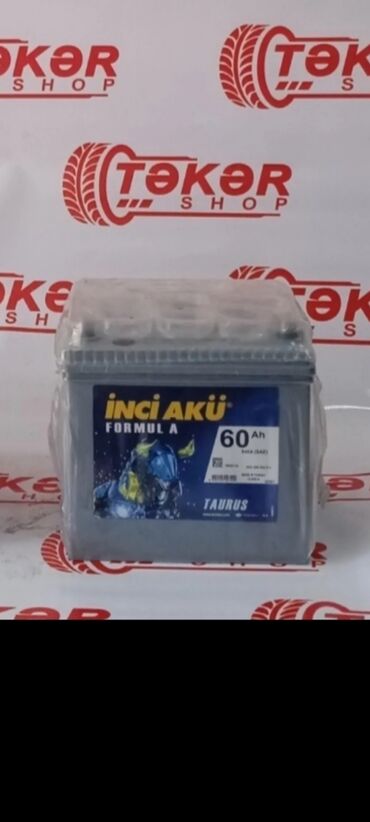 akumulator zaryadka aparatı: Inci Akü, 60 ah, Orijinal, Türkiyə, Yeni