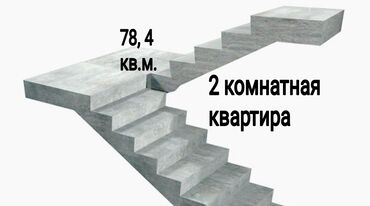 Склады и мастерские: 2 комнаты, 78 м², Элитка, 7 этаж, ПСО (под самоотделку)