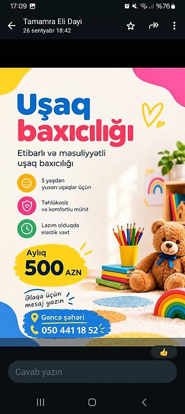 Uşaq baxıcılığı xidməti - Etibarlı və məsuliyyətli uşaq baxımı - 5