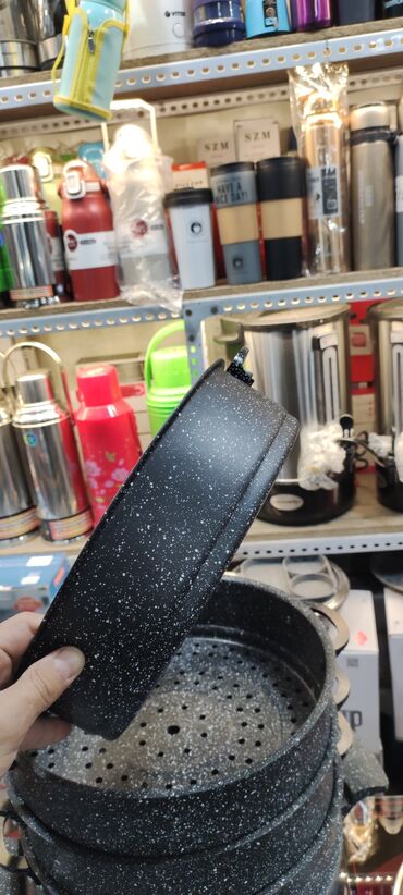 Кастрюли: Мантыварка Мантыщница Фирма Uakeen Размер 28 см Гранитный материал — 4