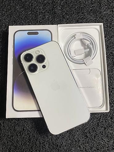 note 14 pro: IPhone 14 Pro, 512 GB, Ağ, Zəmanət, Kredit, Simsiz şarj — 1