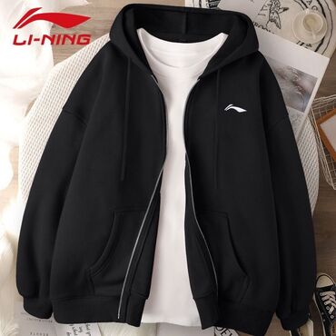 лининг женские спортивки: Мужская толстовка, 3XL (EU 46), Li-Ning, Новый, цвет - Черный, Самовывоз, Платная доставка