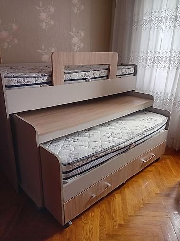 islenmis mebiler: Oğlan və qız üçün, İşlənmiş, Çarpayı, Matras ilə, Siyirməli, MDF — 2