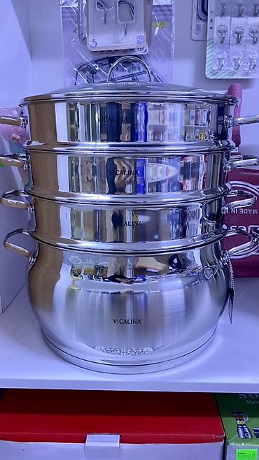 степ казан диска: Мантоварка VICALINA VL-8032, серия Lantern - Материал: нержавеющая — 2