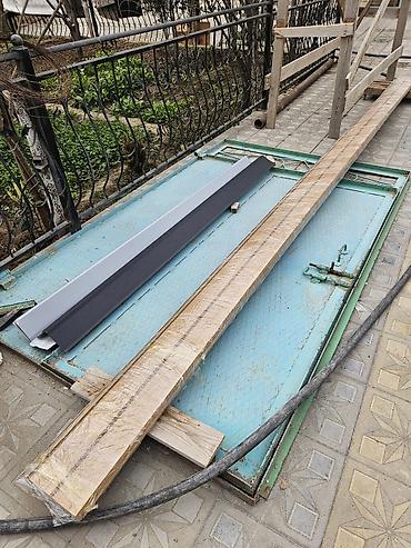 Həyət darvazaları: Metall darvaza - Material: qalın metal təbəqə və künc profillər — 4