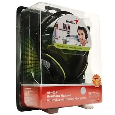 Zvučnici, slušalice i mikrofoni: Genius HS-400A PC headset sa rotirajućim mikrofonom - Tip: žičane — 1