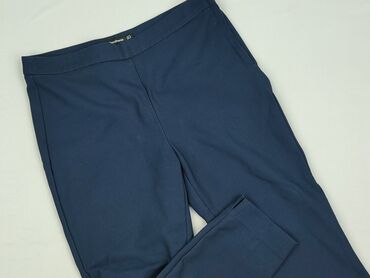 Women's Clothing: Stradivarius, Material trousers for women, size L (EU 40)