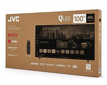 Yeni Televizor JVC QLED 75" 4K (3840x2160), Pulsuz çatdırılma