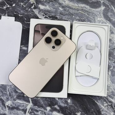Apple iPhone: IPhone 16 Pro, Б/у, 256 ГБ, Desert Titanium, Чехол, Коробка, 93 % — 10