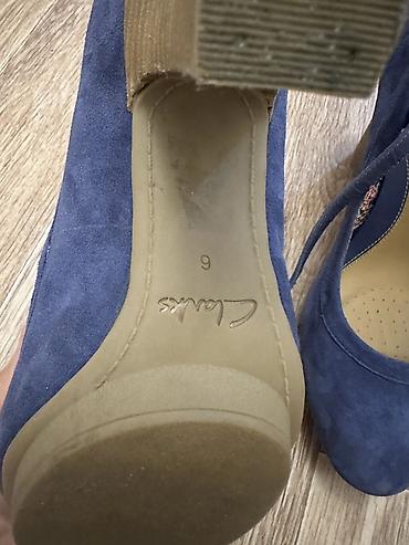Туфли: Туфли, 39.5, Clarks, Новый, цвет - Синий, Самовывоз — 6