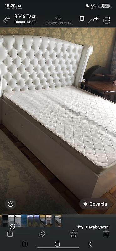 Digər mebel: Taxt 130 azn Eni 1.60 Uzun1.90 Bazalidir icinin derinliyi 35 m — 1
