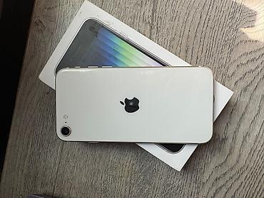 IPhone SE 2022, Б/у, 64 ГБ, Белый, Коробка, 85 %