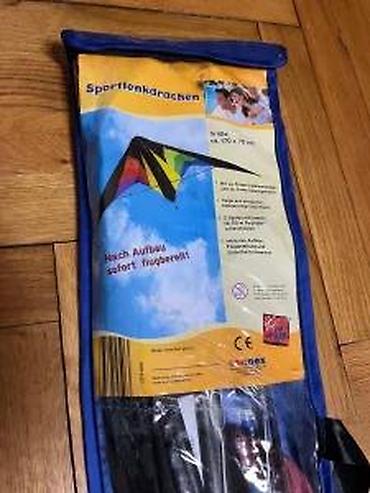 Dečije sportske igračke: Zmaј za upravljanje s dve ručke (stunt kite), trouglastog/delta — 9