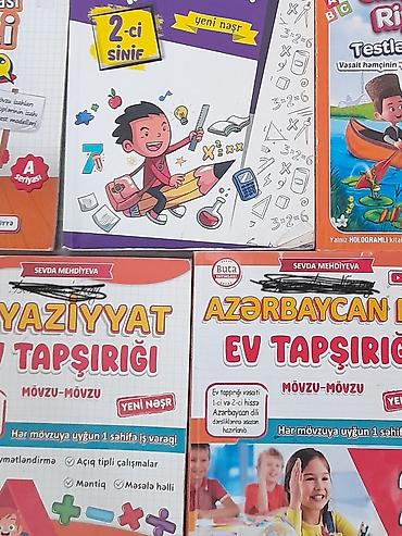 Школьные сумки: 2ci sinif kitablar birlikde 20 azn.içleri karandaşlada işlənən — 5