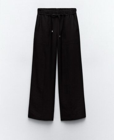 qadin ve usag geyimleri: Women's Pant Zara, L (EU 40), rəng - Qara