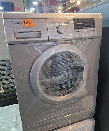 tefal su: Midea ön yükləməli paltaryuyan maşın - Rəng: gümüş/boz - Ön — 1