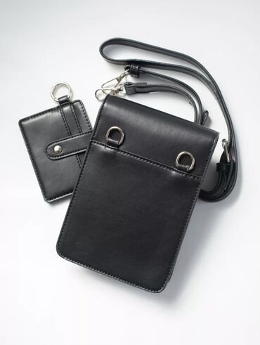 Барсетки: Барсетка, Материал: Экокожа, Застежка на магните, Оригинал, Регулируемый ремень, Новый — 9