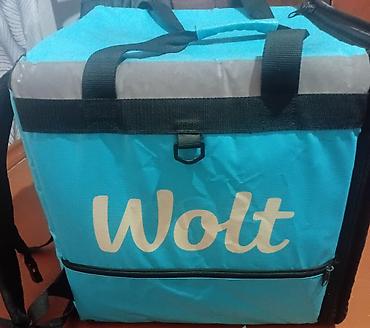 Wolt brendli termo çatdırılma çantası (sırt çantası tipi) - Rəng