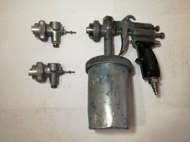 klesta za nitne i drikere: Profi pistolj za farbanje sa tri dizne Stara proizvodnja - Made in