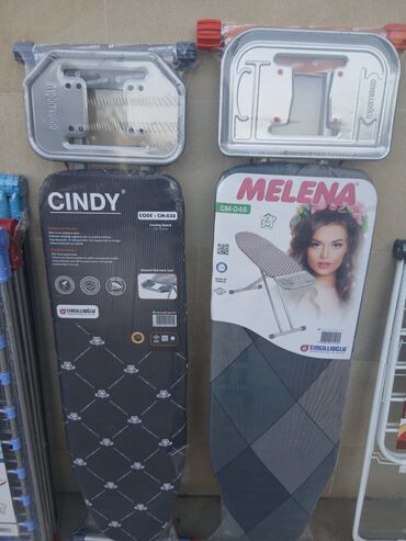 Pərlər, ventilyatorlar: Ütü masaları – Cingillioğlu markası Müxtəlif modellər: - CINDY (CM — 6