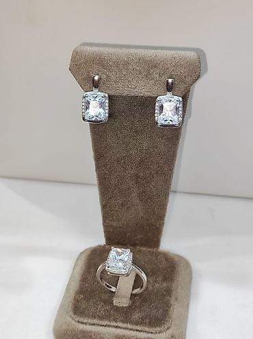 Серебряные наборы украшений: Серебряный Набор 925 пробы Дизайн под Италия Размеры имеются Цена — 5