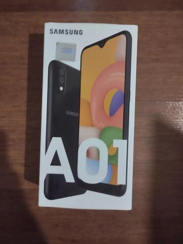 samsung galaxy a01 qiymeti: Samsung Galaxy A01, 16 GB, rəng - Qara, Sensor, İki sim kartlı, Face ID