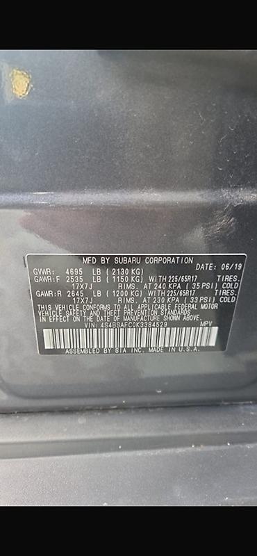 субару ассент: Subaru Outback: 2019 г., Автомат, Бензин, Универсал — 6