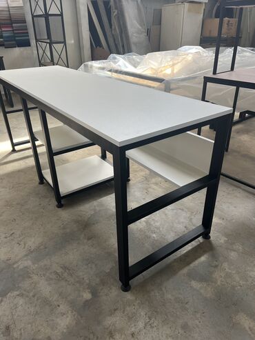 Masalar: Kompüter masası, Yeni, Açılmayan, Metal, Dördbucaq masa — 6