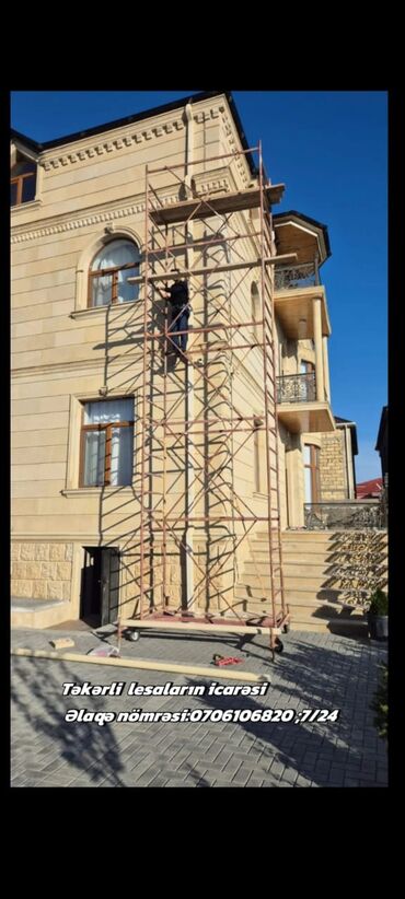 Avadanlığın icarəsi: Salam her vaxdiniz xeyir olsun inşallah tekerli lesalarin icaresi — 2