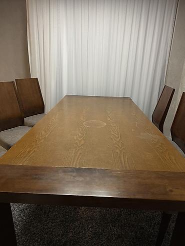 dinner table: Стол и стул для зала, Б/у, Самовывоз, цвет - Серый — 6