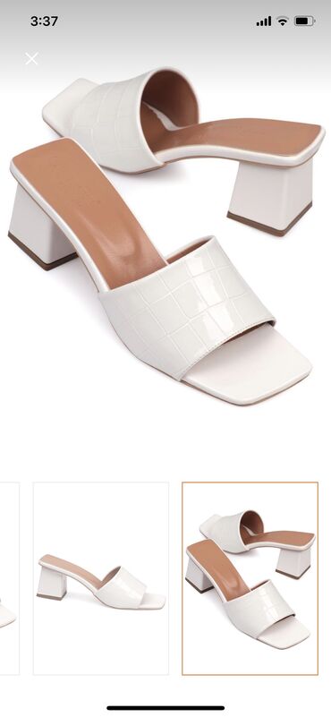 обувь 24 размер: Белые шлепанцы, производство Турция, размер 39 Причина продажи: не